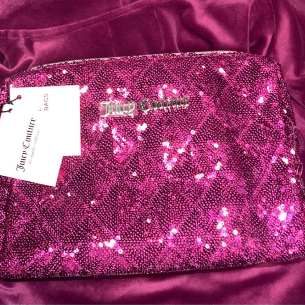 Juicy Couture Pink Sequin Clutch
